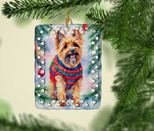 Load image into Gallery viewer, Australian Terrier Christmas Porcelain Ornament