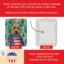 Load image into Gallery viewer, Australian Terrier Christmas Porcelain Ornament