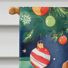 Load image into Gallery viewer, Basset Hound Christmas House Flag