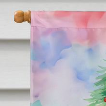 Load image into Gallery viewer, Basset Hound Christmas House Flag