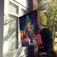 Load image into Gallery viewer, Basset Hound Christmas House Flag