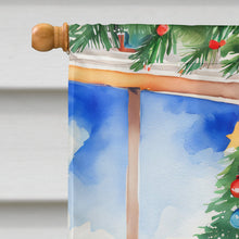 Load image into Gallery viewer, Basset Hound Christmas House Flag