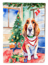 Load image into Gallery viewer, Basset Hound Christmas House Flag