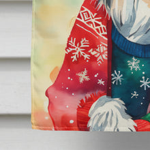Load image into Gallery viewer, Bearded Collie Christmas House Flag