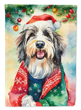 Load image into Gallery viewer, Bearded Collie Christmas House Flag