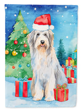 Load image into Gallery viewer, Bearded Collie Christmas Garden Flag – Cozy Dog Holiday Decor with Tree &amp; Presents
