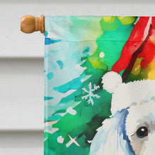Load image into Gallery viewer, Bedlington Terrier Christmas House Flag