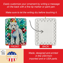 Load image into Gallery viewer, Bedlington Terrier Christmas Porcelain Ornament
