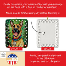 Load image into Gallery viewer, Belgian Malinois Christmas Porcelain Ornament