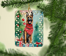 Load image into Gallery viewer, Belgian Malinois Christmas Porcelain Ornament