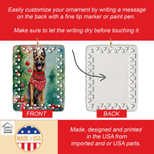 Load image into Gallery viewer, Belgian Malinois Christmas Porcelain Ornament