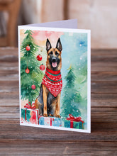 Load image into Gallery viewer, Belgian Malinois Christmas Greeting Cards - Blank Note Cards – 8-Pack of Artist-Designed Cards with Envelopes