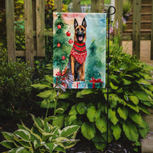 Load image into Gallery viewer, Belgian Malinois Christmas Garden Flag – Cozy Dog Holiday Decor with Tree &amp; Presents