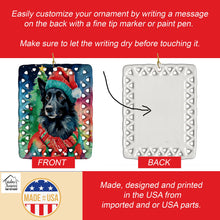 Load image into Gallery viewer, Belgian Sheepdog Christmas Porcelain Ornament