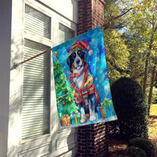 Load image into Gallery viewer, Bernese Mountain Dog Christmas House Flag