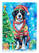 Load image into Gallery viewer, Bernese Mountain Dog Christmas House Flag