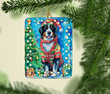 Load image into Gallery viewer, Bernese Mountain Dog Christmas Porcelain Ornament
