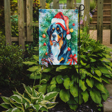 Load image into Gallery viewer, Bernese Mountain Dog Christmas Garden Flag – Cozy Dog Holiday Decor with Tree &amp; Presents