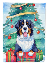 Load image into Gallery viewer, Bernese Mountain Dog Christmas House Flag