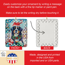 Load image into Gallery viewer, Bernese Mountain Dog Christmas Porcelain Ornament