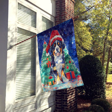 Load image into Gallery viewer, Bernese Mountain Dog Christmas House Flag