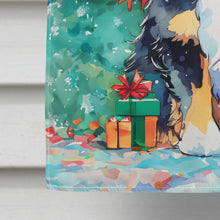Load image into Gallery viewer, Bernese Mountain Dog Christmas House Flag