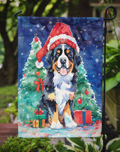 Load image into Gallery viewer, Bernese Mountain Dog Christmas Garden Flag – Cozy Dog Holiday Decor with Tree &amp; Presents