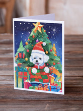 Load image into Gallery viewer, Bichon Frise Christmas Greeting Cards - Blank Note Cards – 8-Pack of Artist-Designed Cards with Envelopes