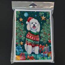 Load image into Gallery viewer, Bichon Frise Christmas Greeting Cards - Blank Note Cards – 8-Pack of Artist-Designed Cards with Envelopes