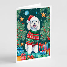 Load image into Gallery viewer, Bichon Frise Christmas Greeting Cards - Blank Note Cards – 8-Pack of Artist-Designed Cards with Envelopes