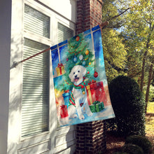 Load image into Gallery viewer, Bichon Frise Christmas House Flag