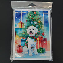 Load image into Gallery viewer, Bichon Frise Christmas Greeting Cards - Blank Note Cards – 8-Pack of Artist-Designed Cards with Envelopes