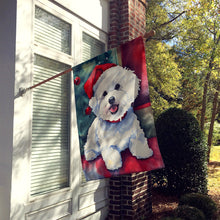 Load image into Gallery viewer, Bichon Frise Christmas House Flag
