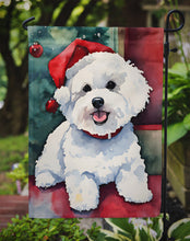 Load image into Gallery viewer, Bichon Frise Christmas Garden Flag – Cozy Dog Holiday Decor with Tree &amp; Presents