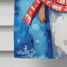Load image into Gallery viewer, Black and Tan Coonhound Christmas House Flag