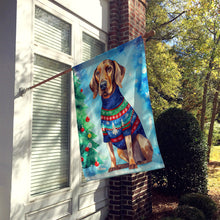 Load image into Gallery viewer, Coonhound Christmas House Flag