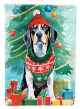 Load image into Gallery viewer, Bluetick Coonhound Christmas House Flag
