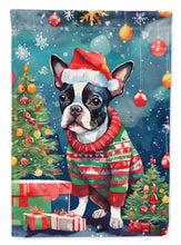Load image into Gallery viewer, Boston Terrier Christmas House Flag