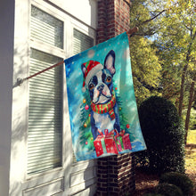 Load image into Gallery viewer, Boston Terrier Christmas House Flag
