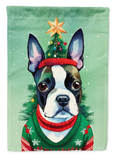 Load image into Gallery viewer, Boston Terrier Christmas House Flag