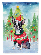 Load image into Gallery viewer, Boston Terrier Christmas House Flag