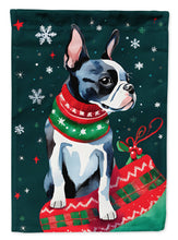 Load image into Gallery viewer, Boston Terrier Christmas House Flag