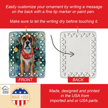 Load image into Gallery viewer, Boxer Christmas Porcelain Ornament