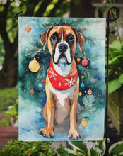 Load image into Gallery viewer, Boxer Christmas Garden Flag – Cozy Dog Holiday Decor with Tree &amp; Presents