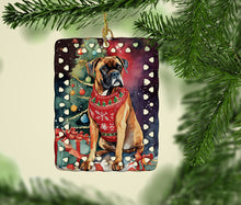 Load image into Gallery viewer, Boxer Christmas Porcelain Ornament
