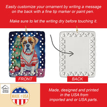 Load image into Gallery viewer, Boxer Christmas Porcelain Ornament