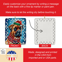 Load image into Gallery viewer, Boxer Christmas Porcelain Ornament