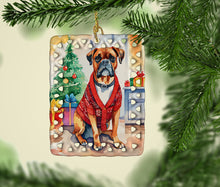 Load image into Gallery viewer, Boxer Christmas Porcelain Ornament