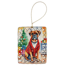 Load image into Gallery viewer, Boxer Christmas Porcelain Ornament
