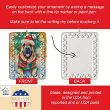 Load image into Gallery viewer, Bullmastiff Christmas Porcelain Ornament